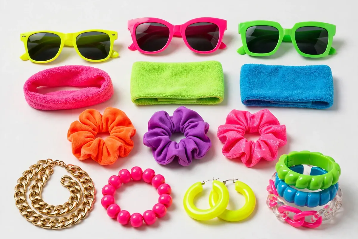 80s party sunglasses & accessories kit 80s party sunglasses & accessories kit