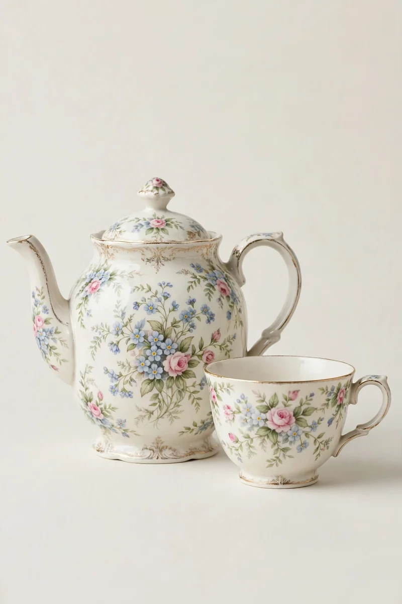 Vintage porcelain teapot set Vintage porcelain teapot set