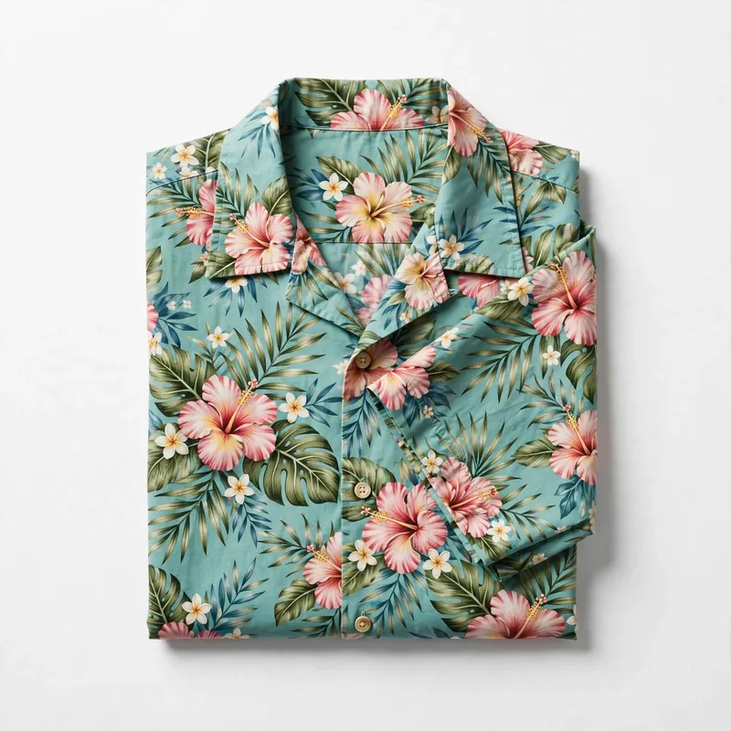 Floral Hawaiian shirt for beach party Floral Hawaiian shirt for beach party