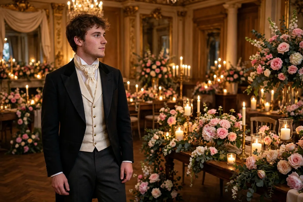 Man in tailcoat, waistcoat, and cravat