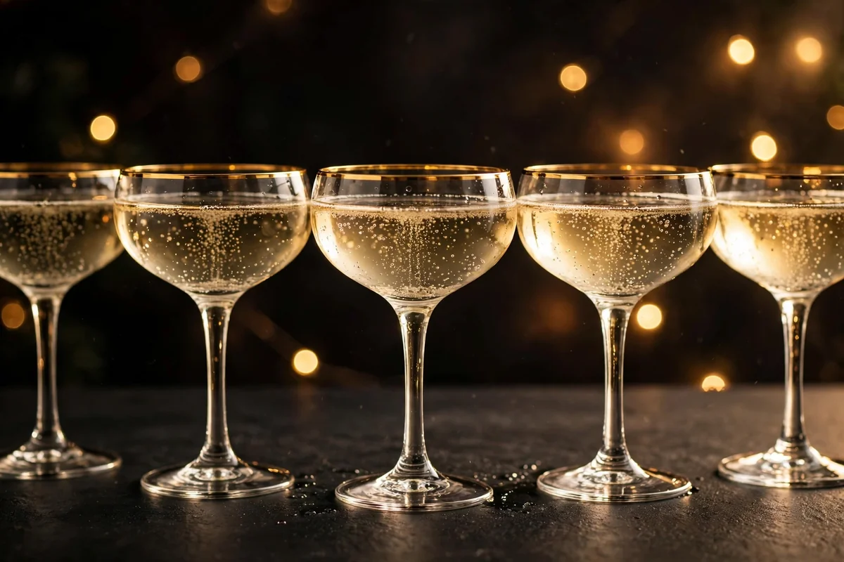 Reusable champagne flute set Reusable champagne flute set