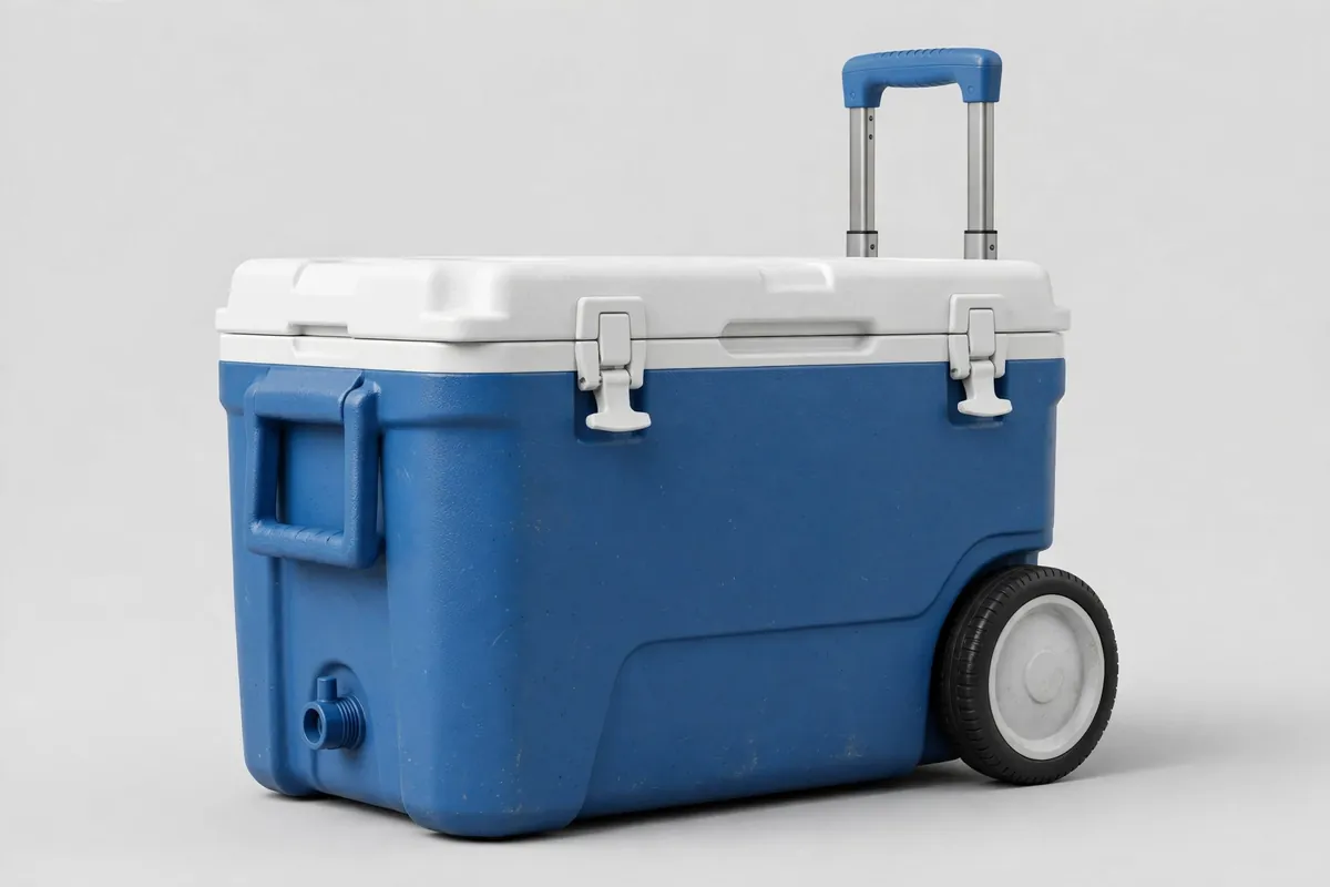 Wheeled 60-quart cooler Wheeled 60-quart cooler