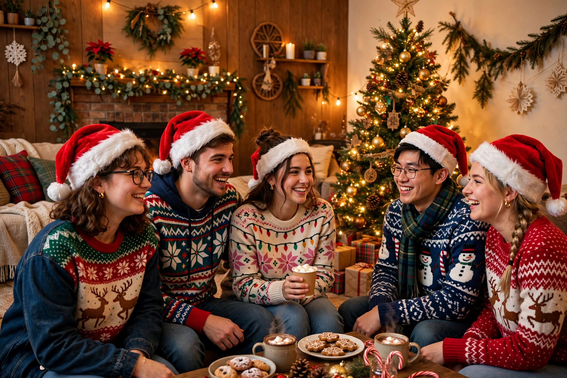 College party themes - Christmas party ideas with festive decor